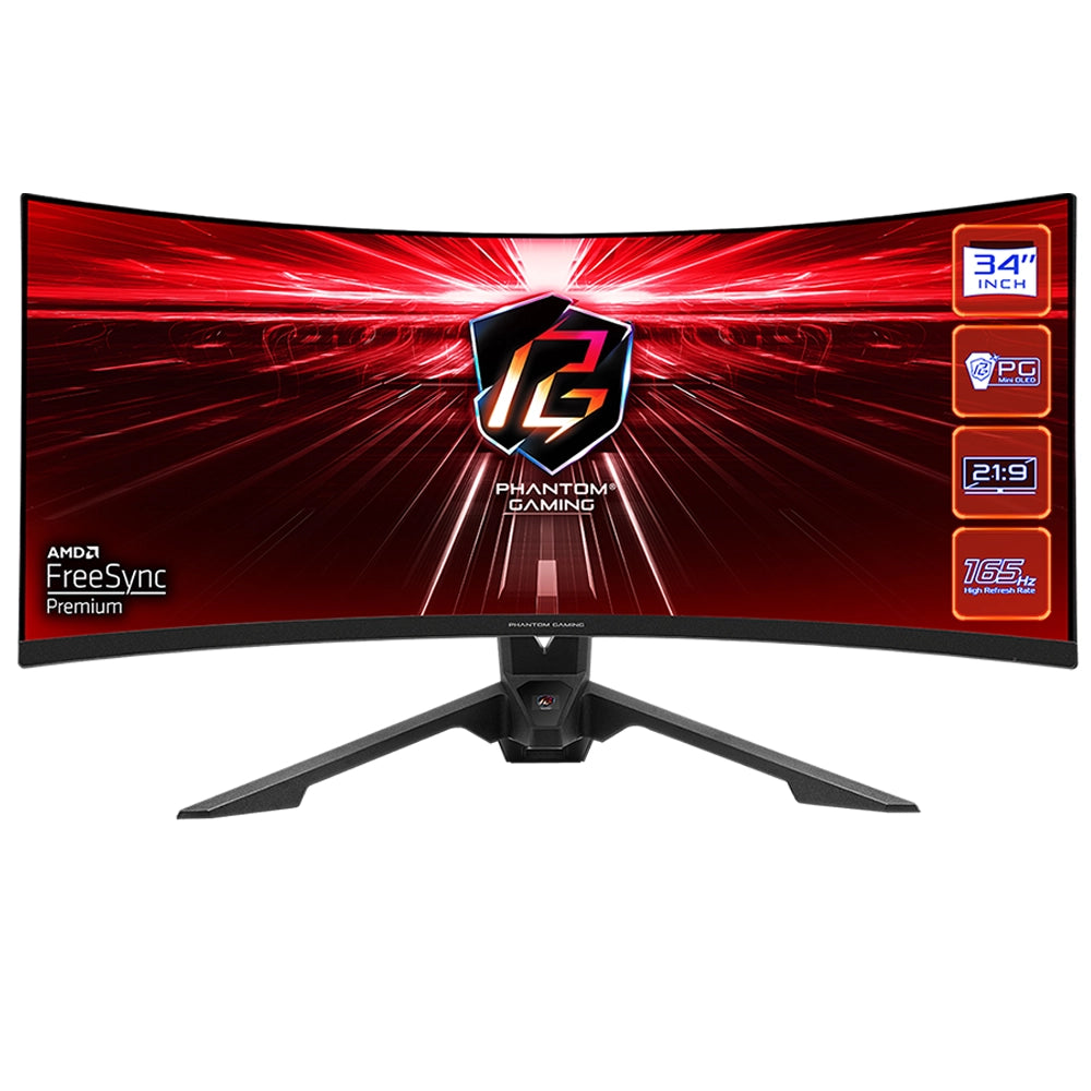 ASRock Phantom Gaming PG34WQ15R3A 34" VA UWQHD 165Hz