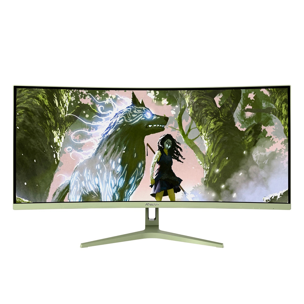Arozzi Nova 34" VA 2K UWQHD 165Hz Forest Green