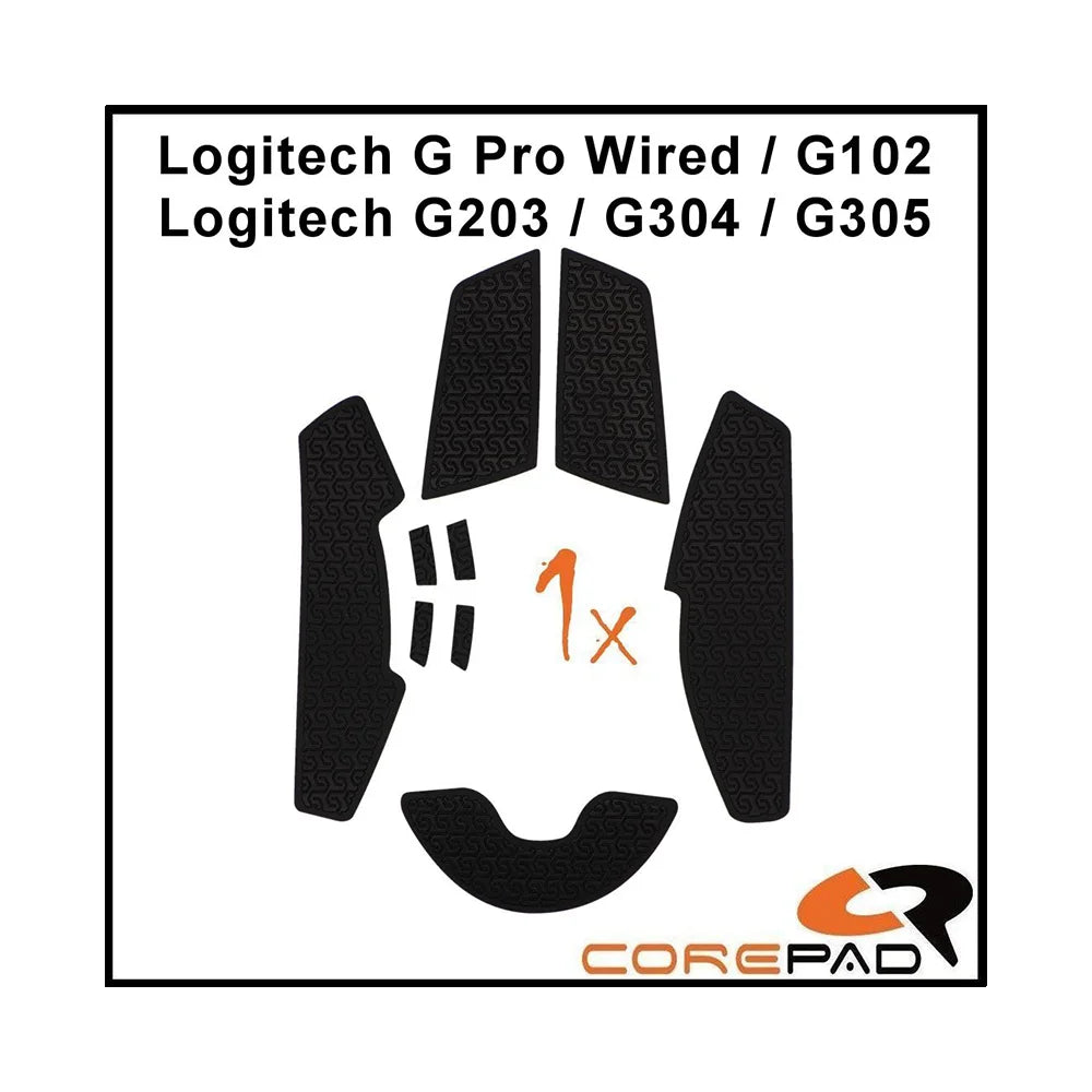Corepad Grips Logitech G Pro / G102 / G203 / G304 / G305 Soft Black