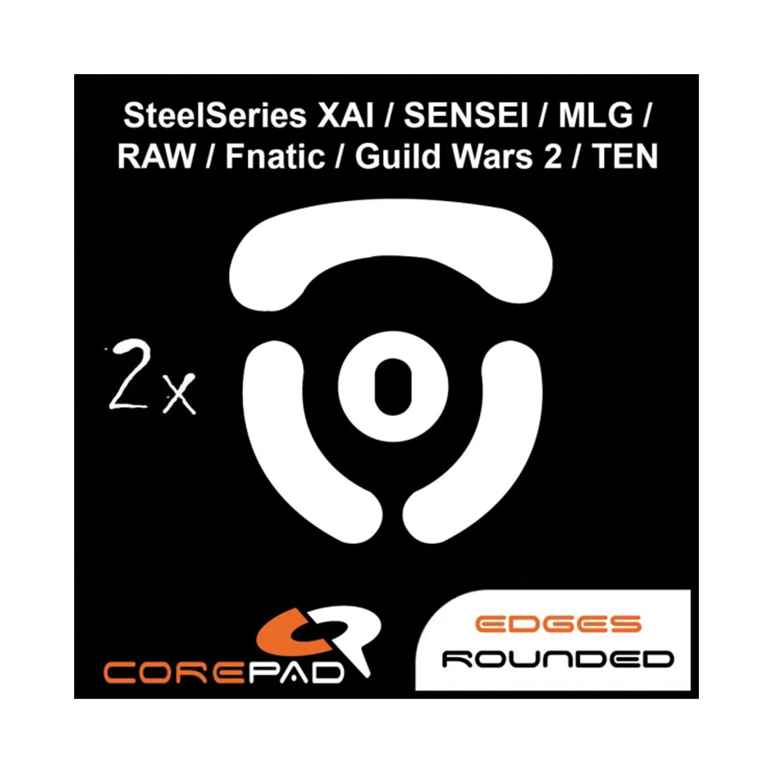 Corepad Patins Teflon PRO SteelSeries XAI / Sensei / Sensei Ten / MLG / RAW / Fnatic / Guild Wars 2