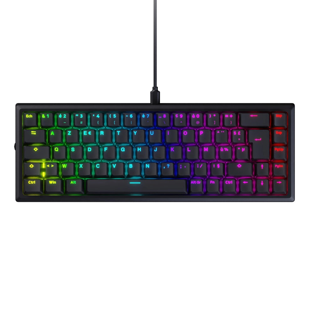 Designed By GG Dark Mage Edition QMK ISO FR Noir