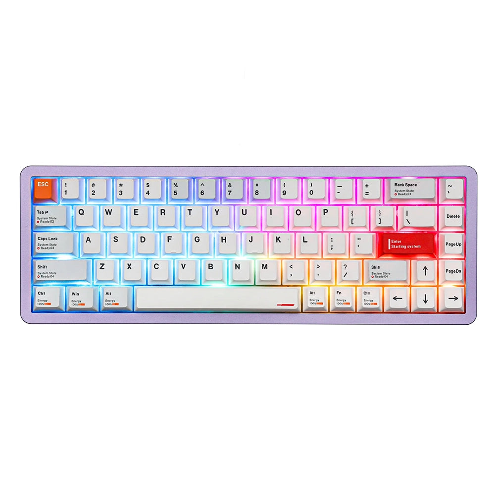 Epomaker Everglide AE68 Magnetic ANSI US Blanc/Violet