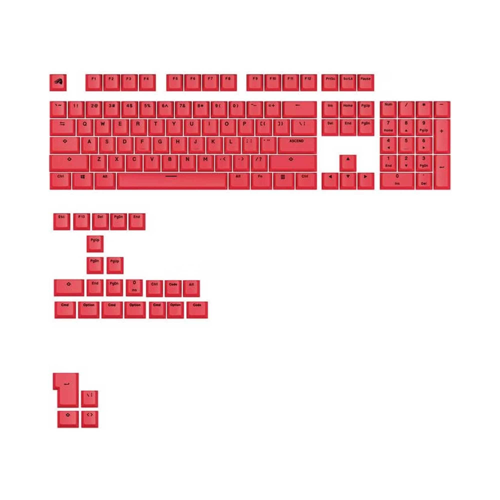 Glorious Keycaps V2 PBT ANSI US - Revive Red
