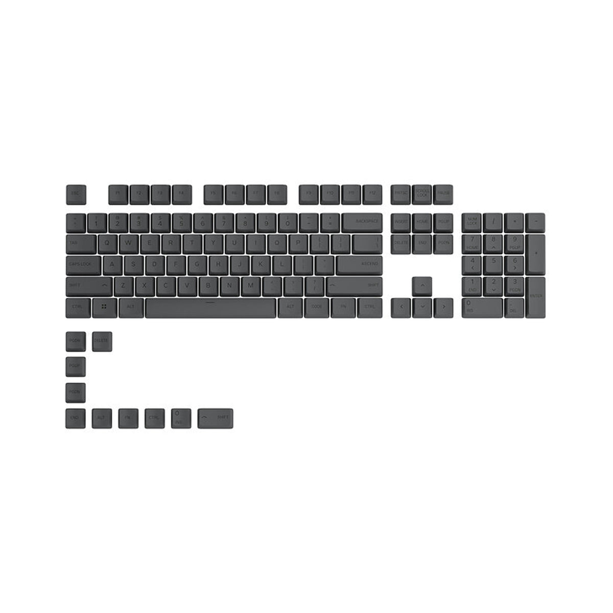 Glorious Keycaps V1 PBT ANSI US - Black Ash
