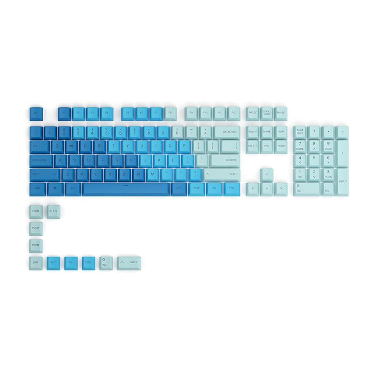 Glorious Keycaps V1 PBT ANSI US - Caribbean Ocean