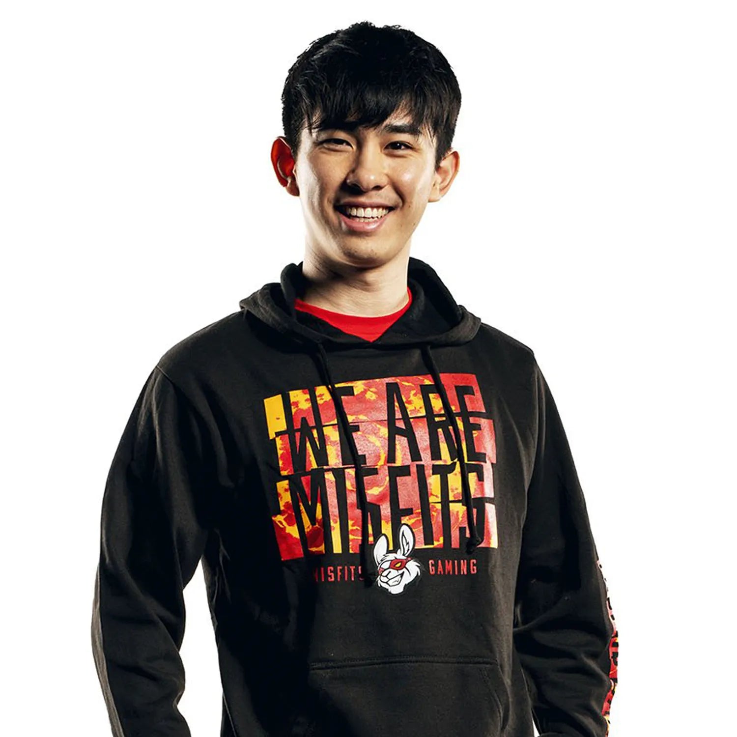 Misfits Hoodie Dyed Logo Black