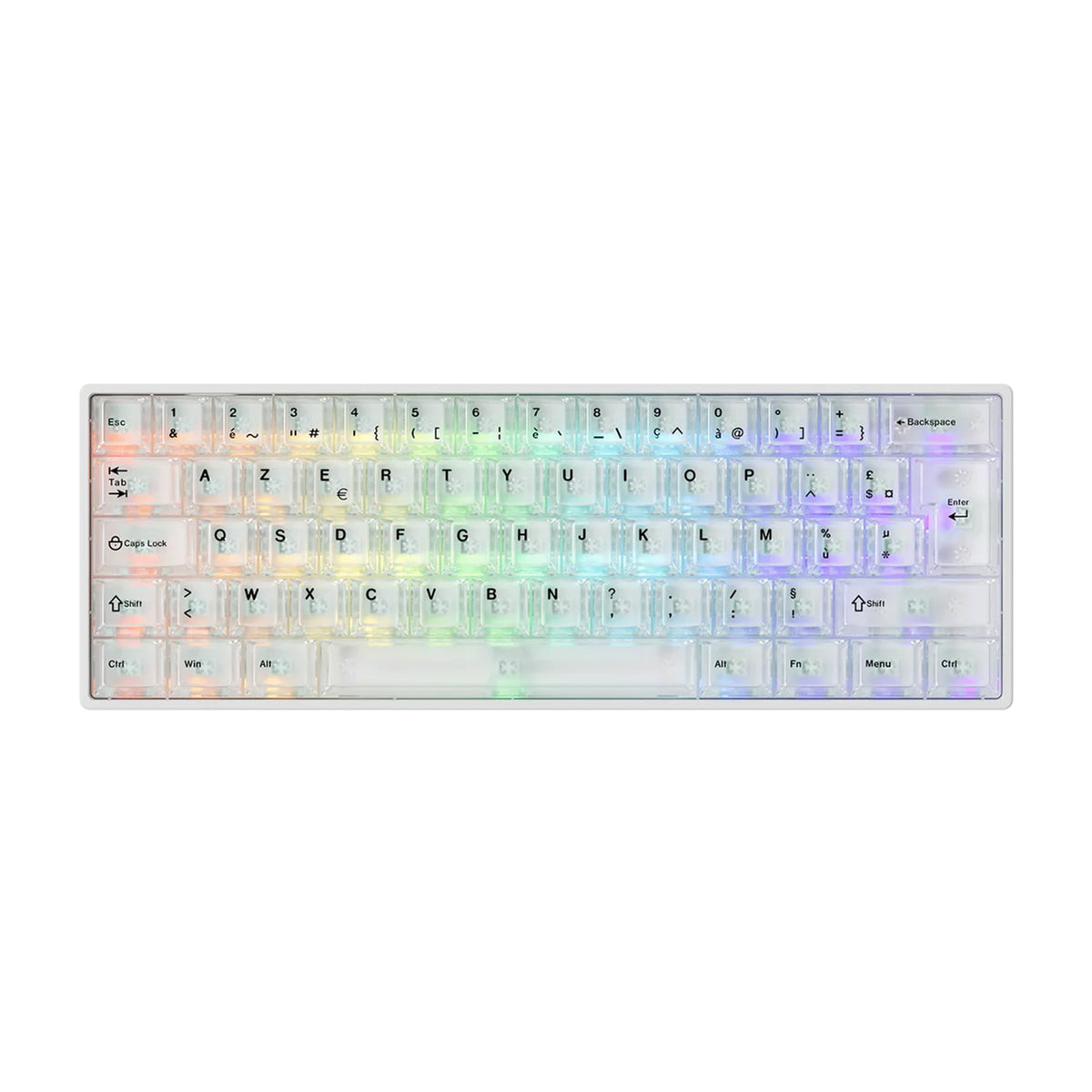 MonsGeek FUN60 PRO HE Wireless ISO FR - White
