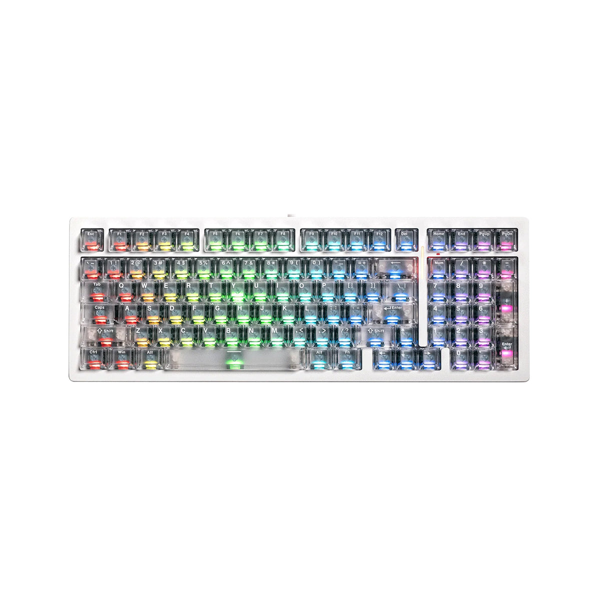 MonsGeek M2 V5 HE Wireless ANSI US - White Transparent