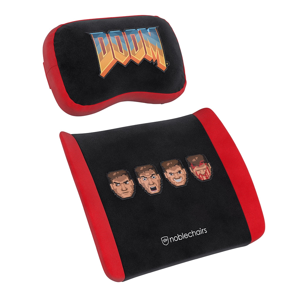 Noblechairs Set de coussins Mémoire de forme DOOM Retro