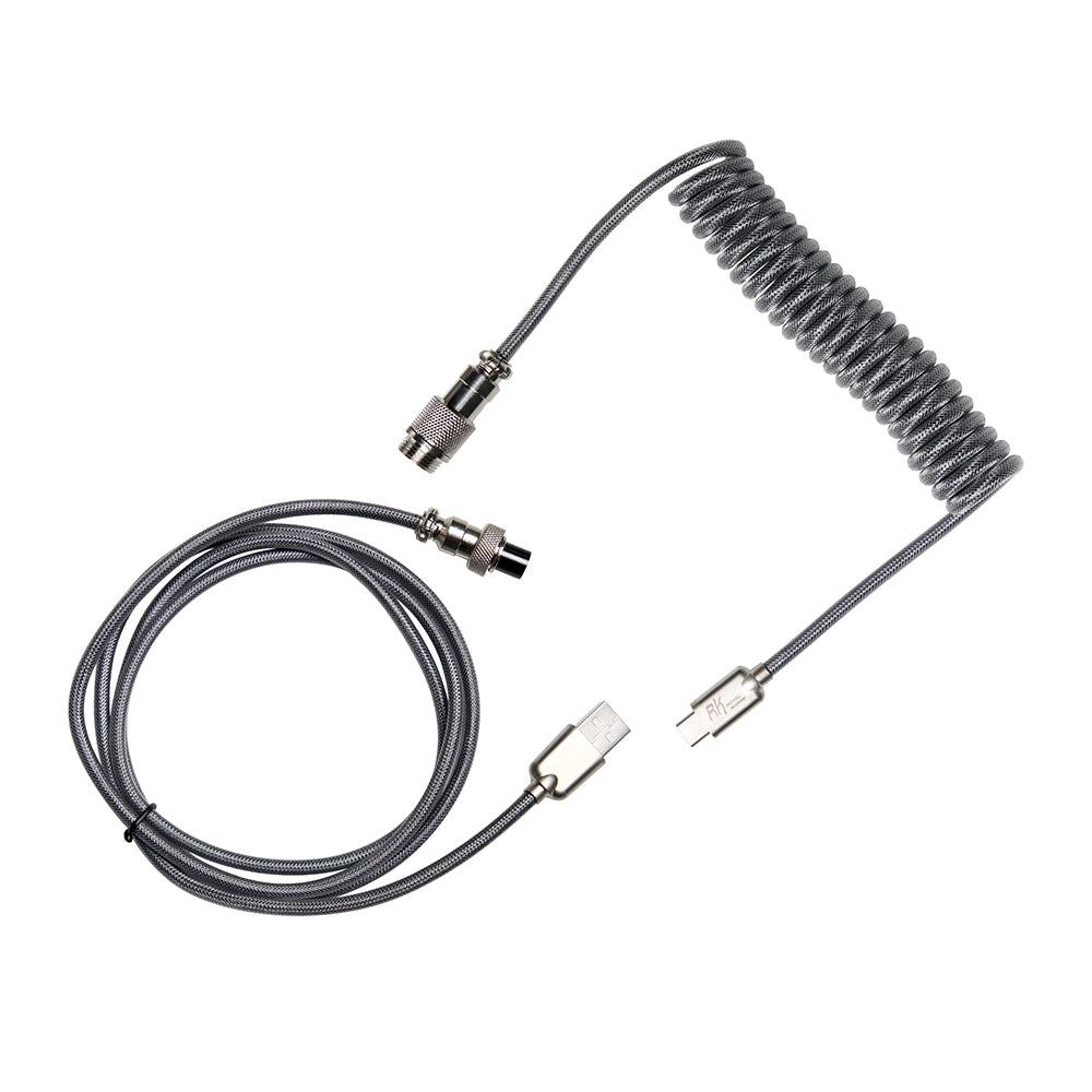 Royal Kludge Coiled Cable Gris