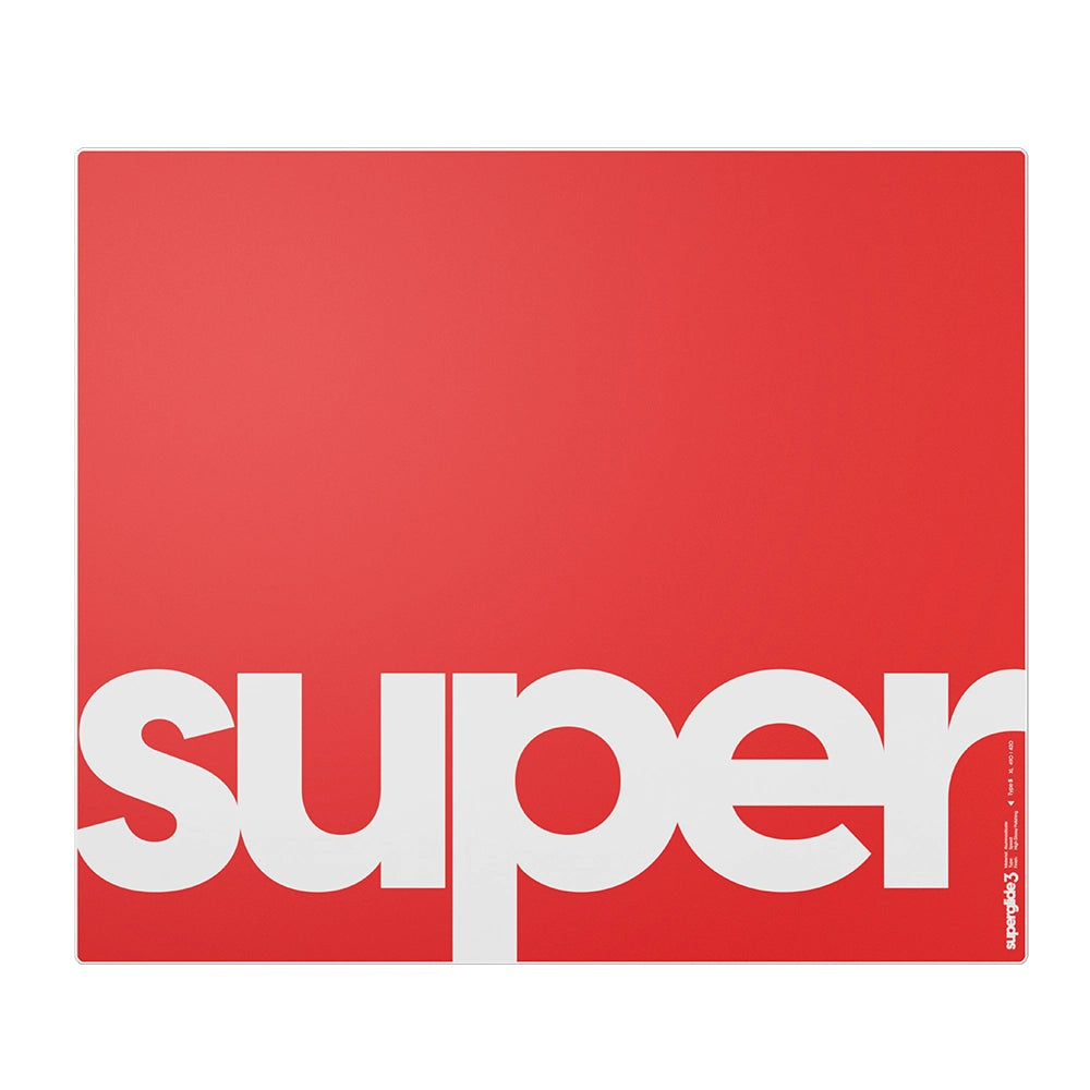 Superglide V3 Type-S Tapis de Souris en Verre XL Rouge