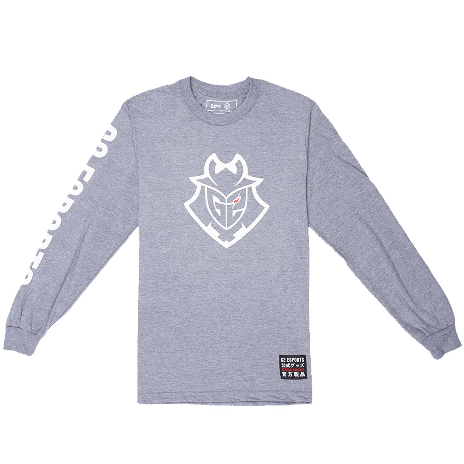 G2 Esports T-Shirt Long Sleeves Essential Gray