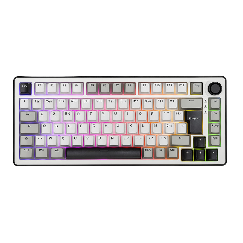 The G-Lab Keyz Elite 300 Wireless ISO FR Blanc/Gris