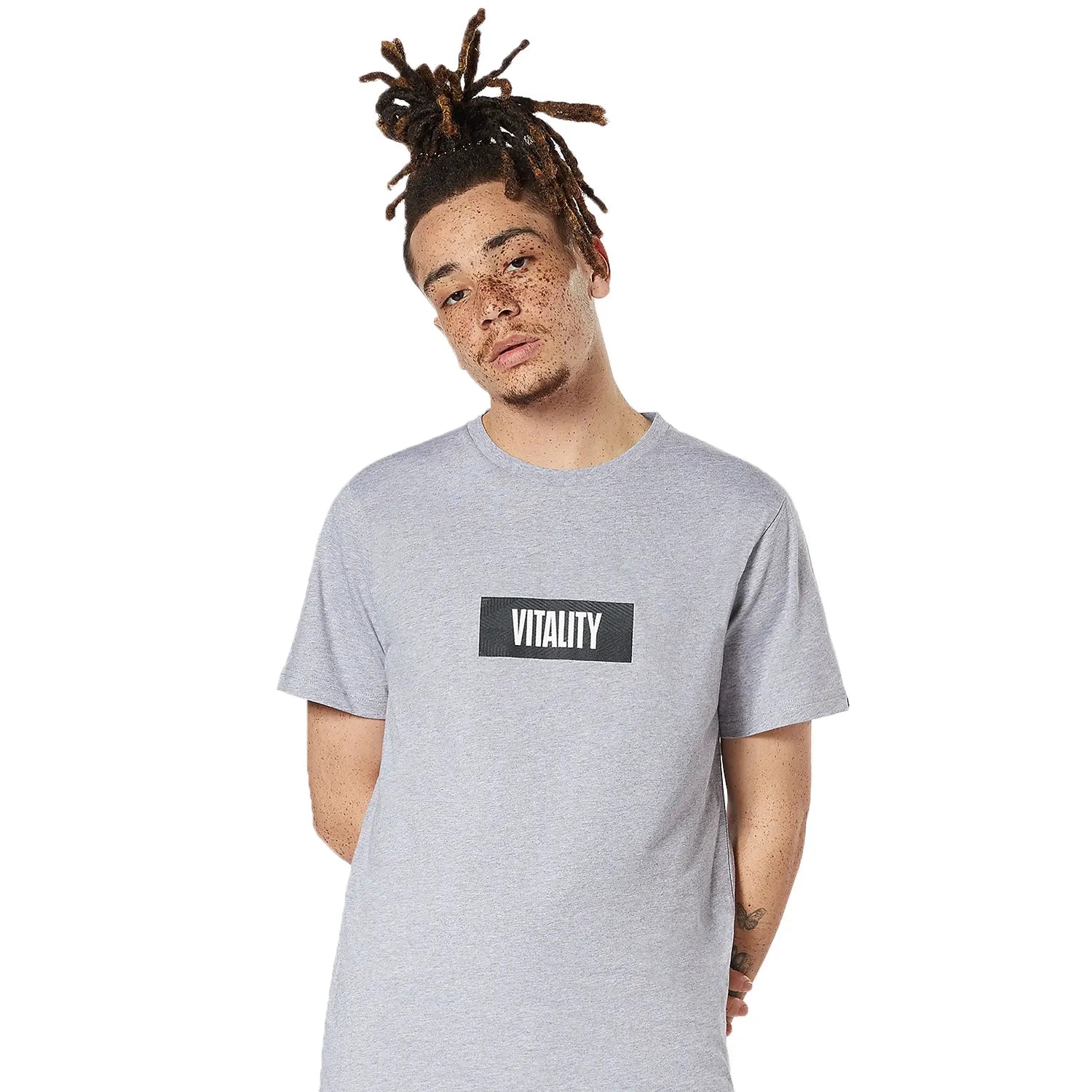 Vitality T-Shirt V Gray