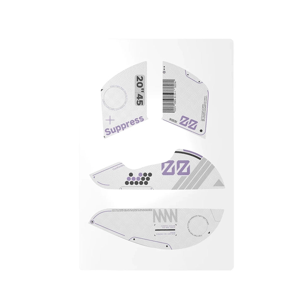 WLMouse Grips Beast X Max White Purple