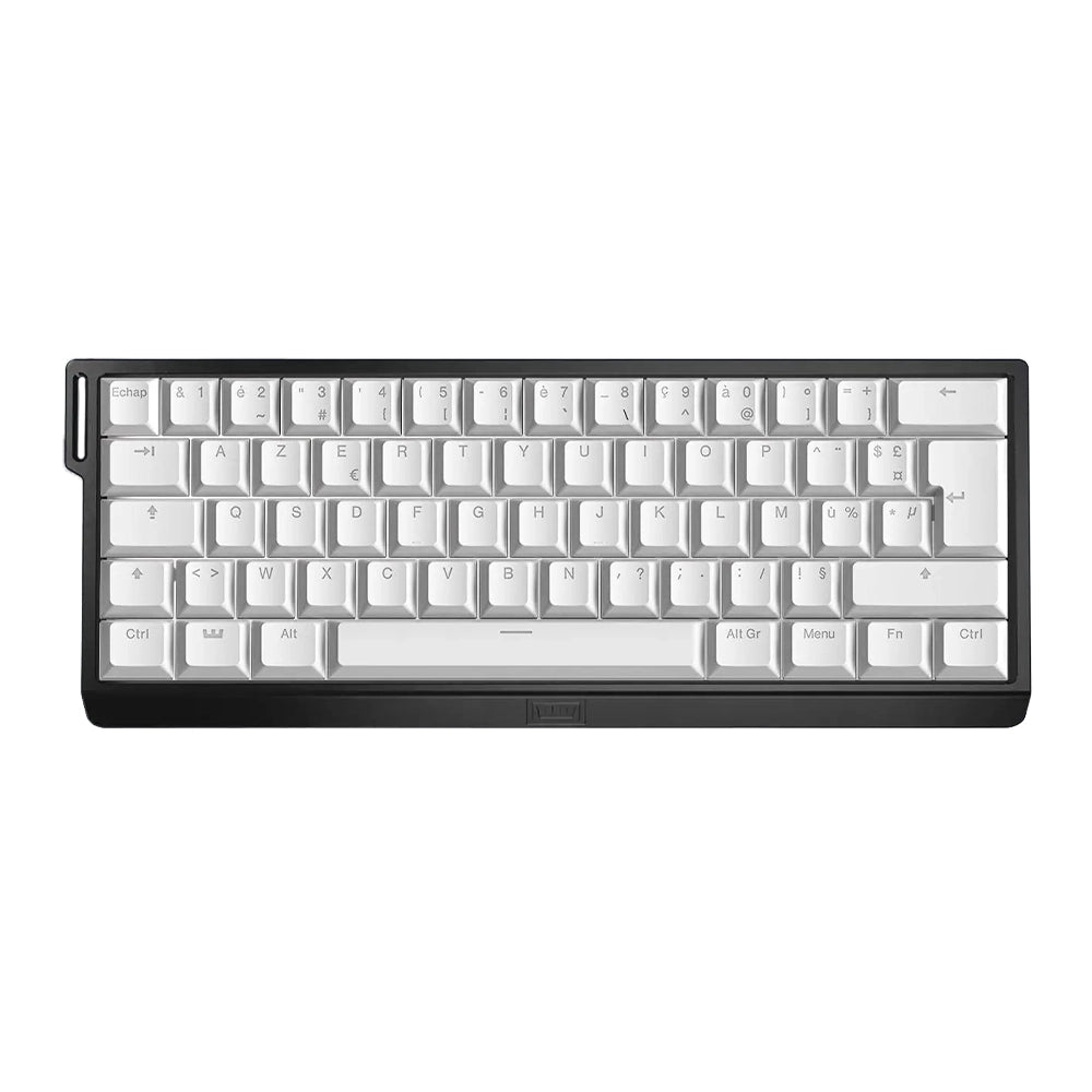 Wooting 60 HE+ ISO FR Noir - PBT Blanc