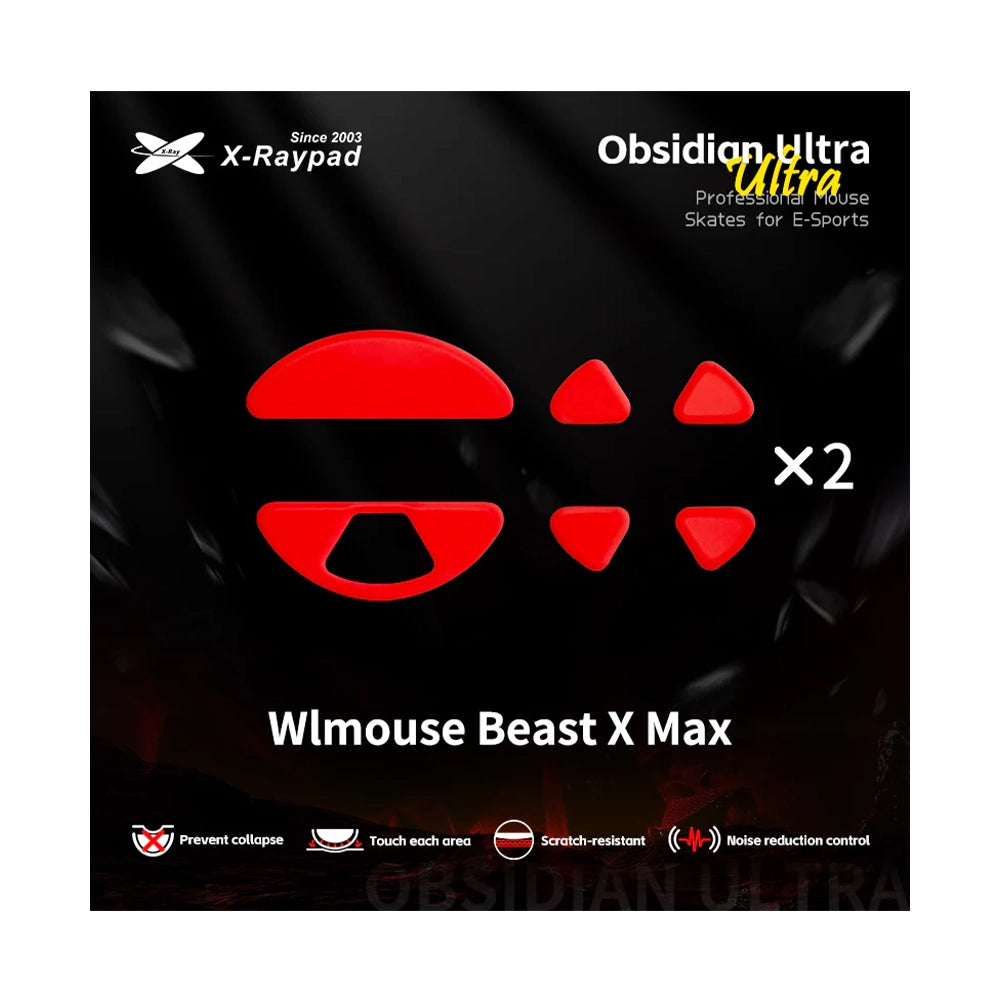 X-Raypad Patins Obsidian Ultra WLMouse Beast X Max