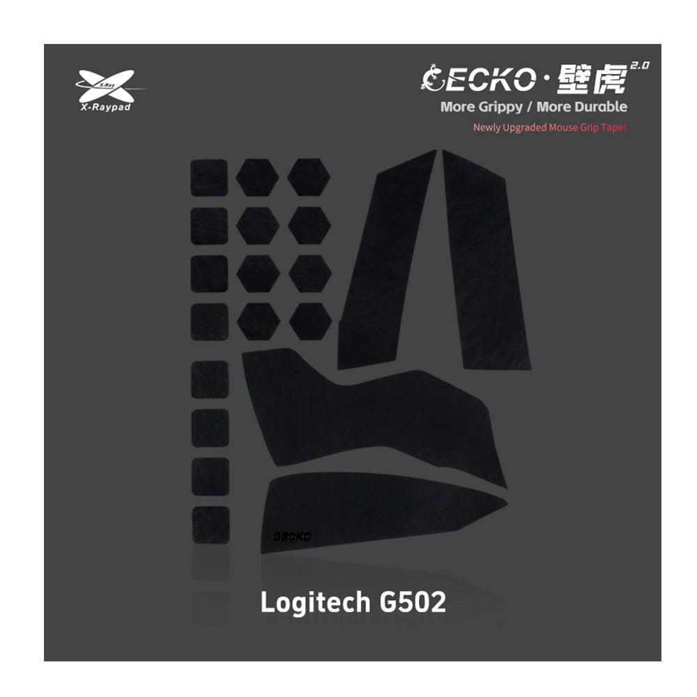 X-Raypad Geckos 2.0 Grips Logitech G502 Black