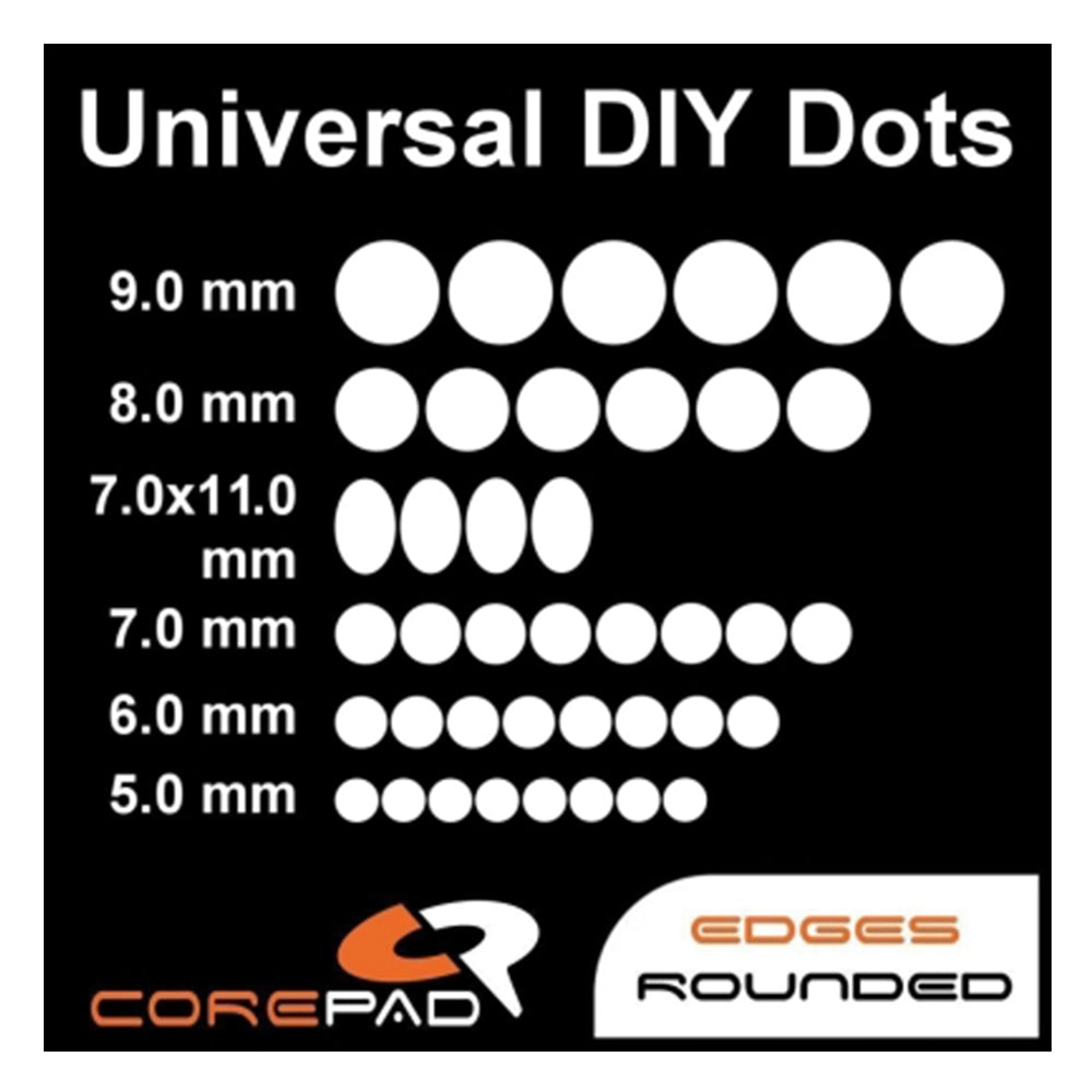 Corepad Patins Teflon PRO #02 Dots Universels 0,85 mm
