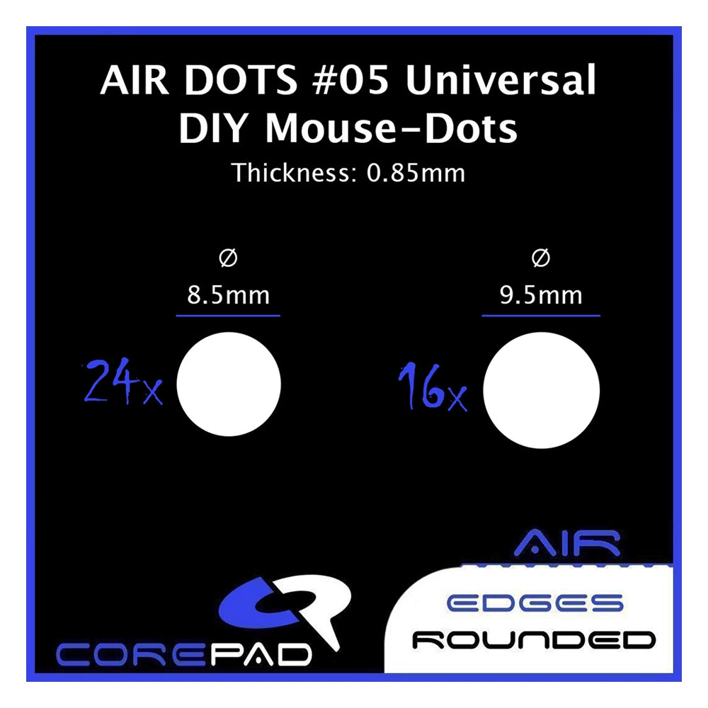Corepad Skates Teflon AIR #05 Dots Universal 0,85 mm