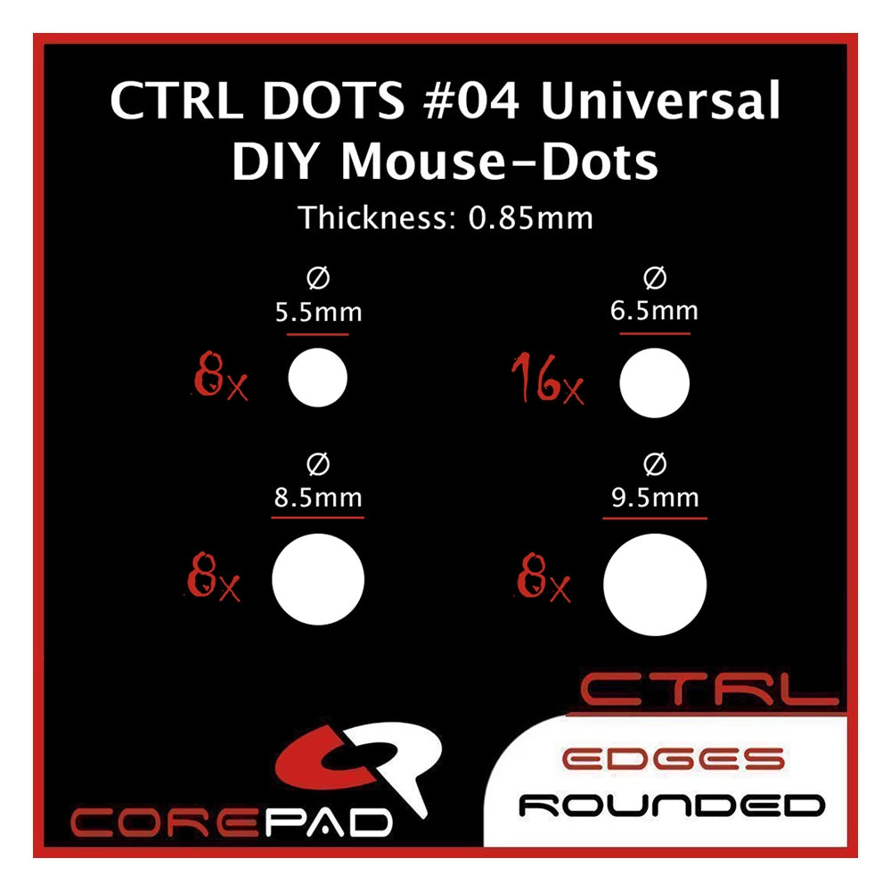 Corepad Skates Teflon CTRL #04 Dots Universal 0,85 mm