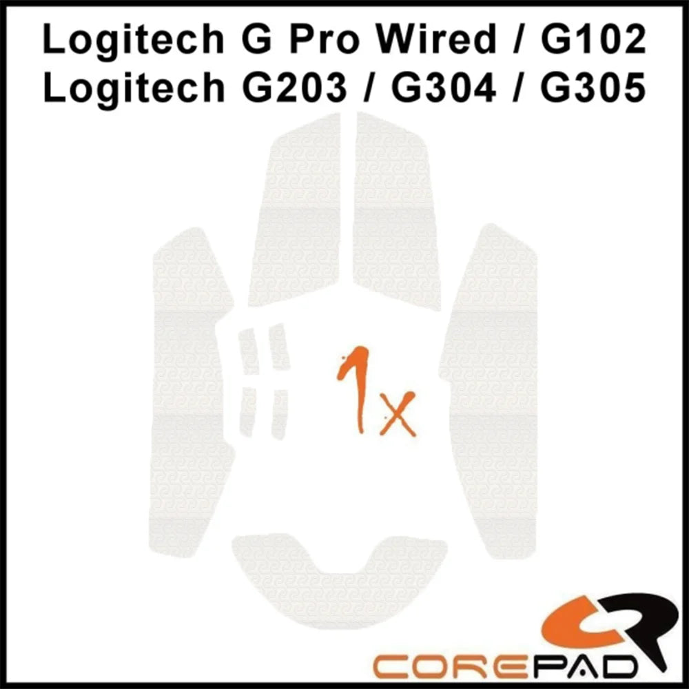 Corepad Grips Logitech G PRO/G102/203/304/305 White