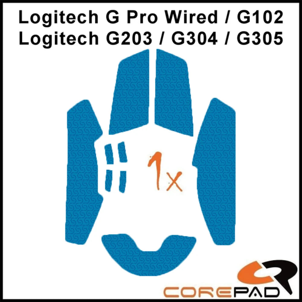 Corepad Grips Logitech G PRO/G102/203/304/305 Blue