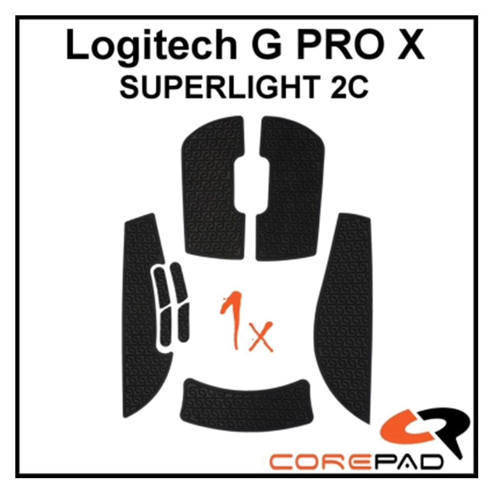 Corepad Grips Logitech G Pro X Superlight 2C Black