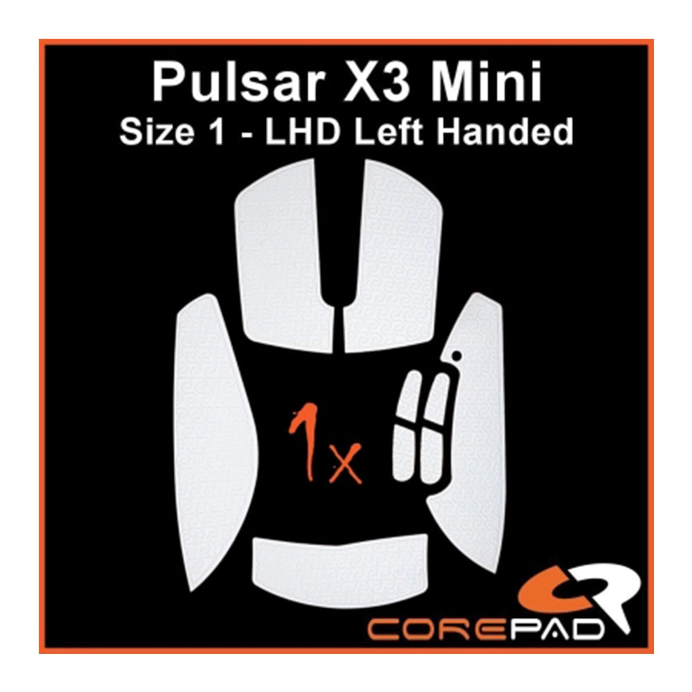 Corepad Grips Pulsar X3 Mini LHD Wireless Soft White