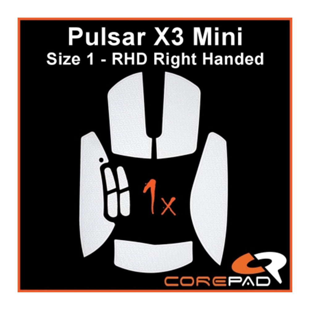 Corepad Grips Pulsar X3 Mini RHD Wireless Soft White