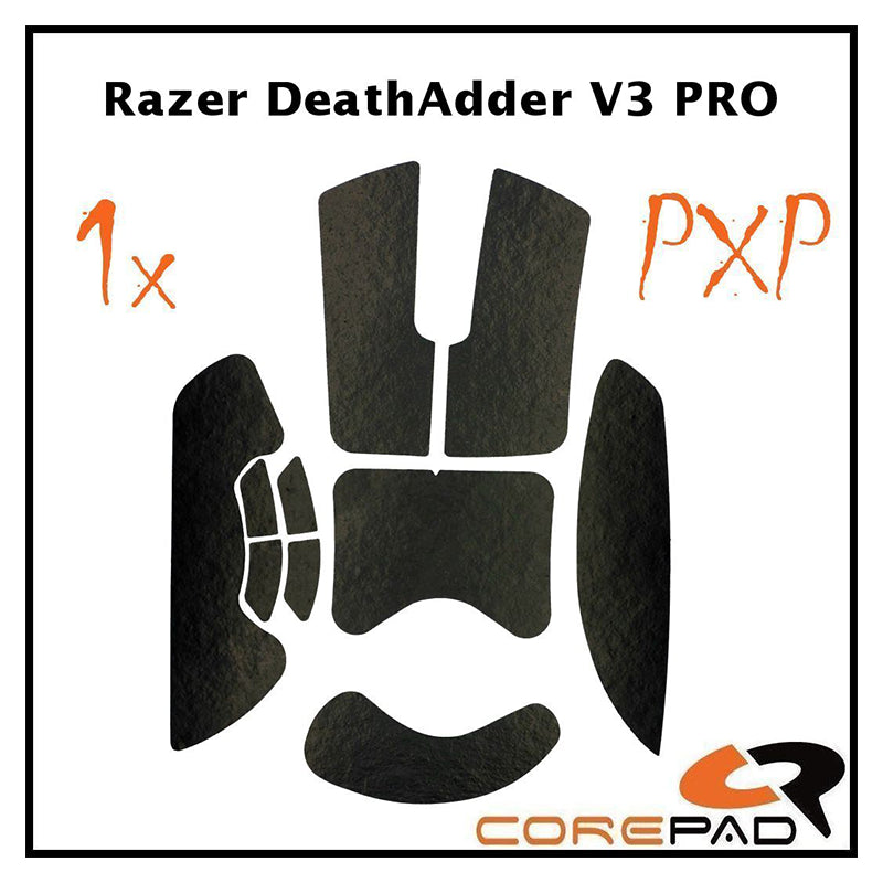 Corepad Grips PXP Razer DeathAdder V3 Pro / DeathAdder V3 Black