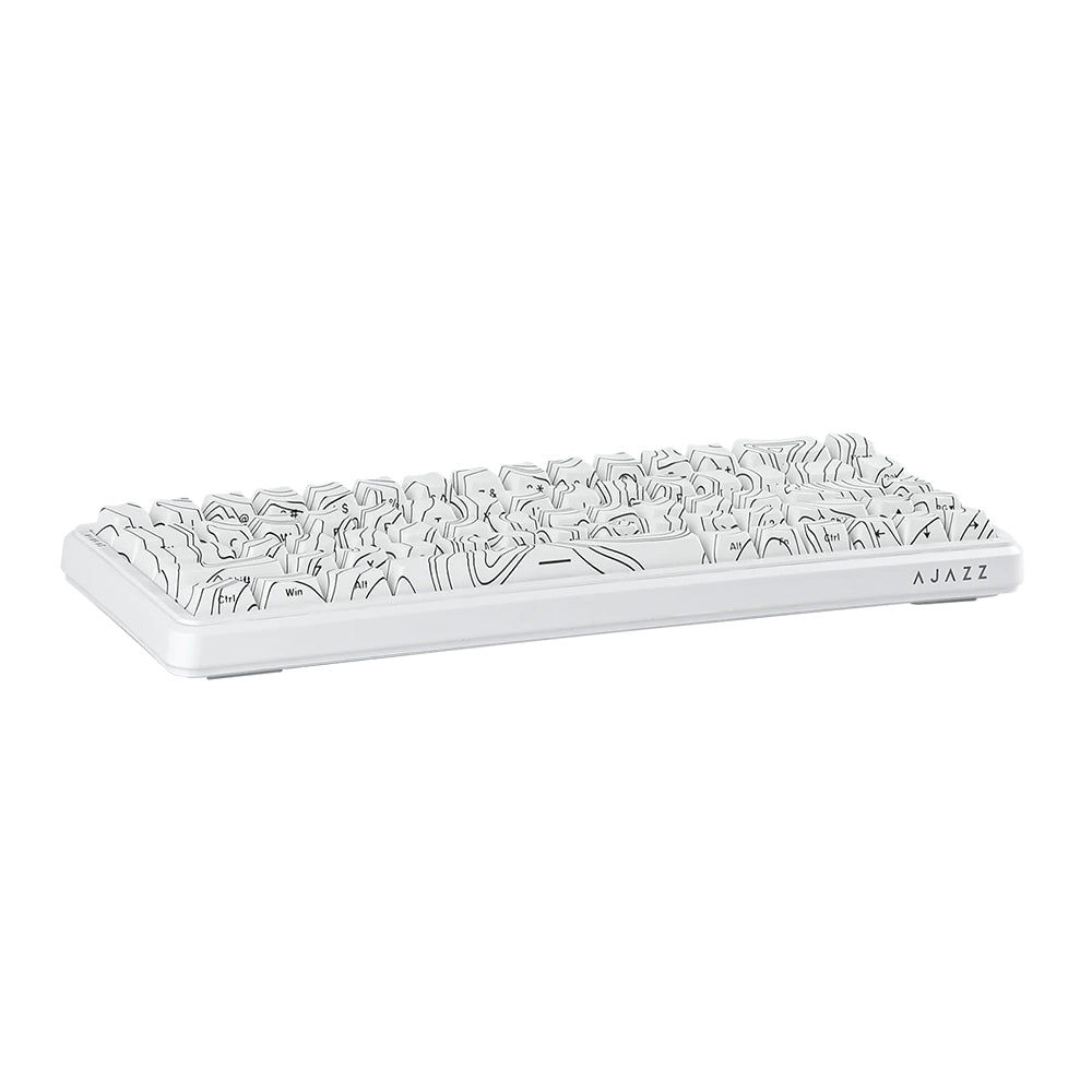 Ajazz AK680 MAX Magnetic ANSI US Blanc Side-Printed