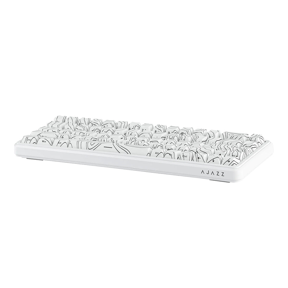 Ajazz AK680 MAX Magnetic ANSI US Blanc Side-Printed