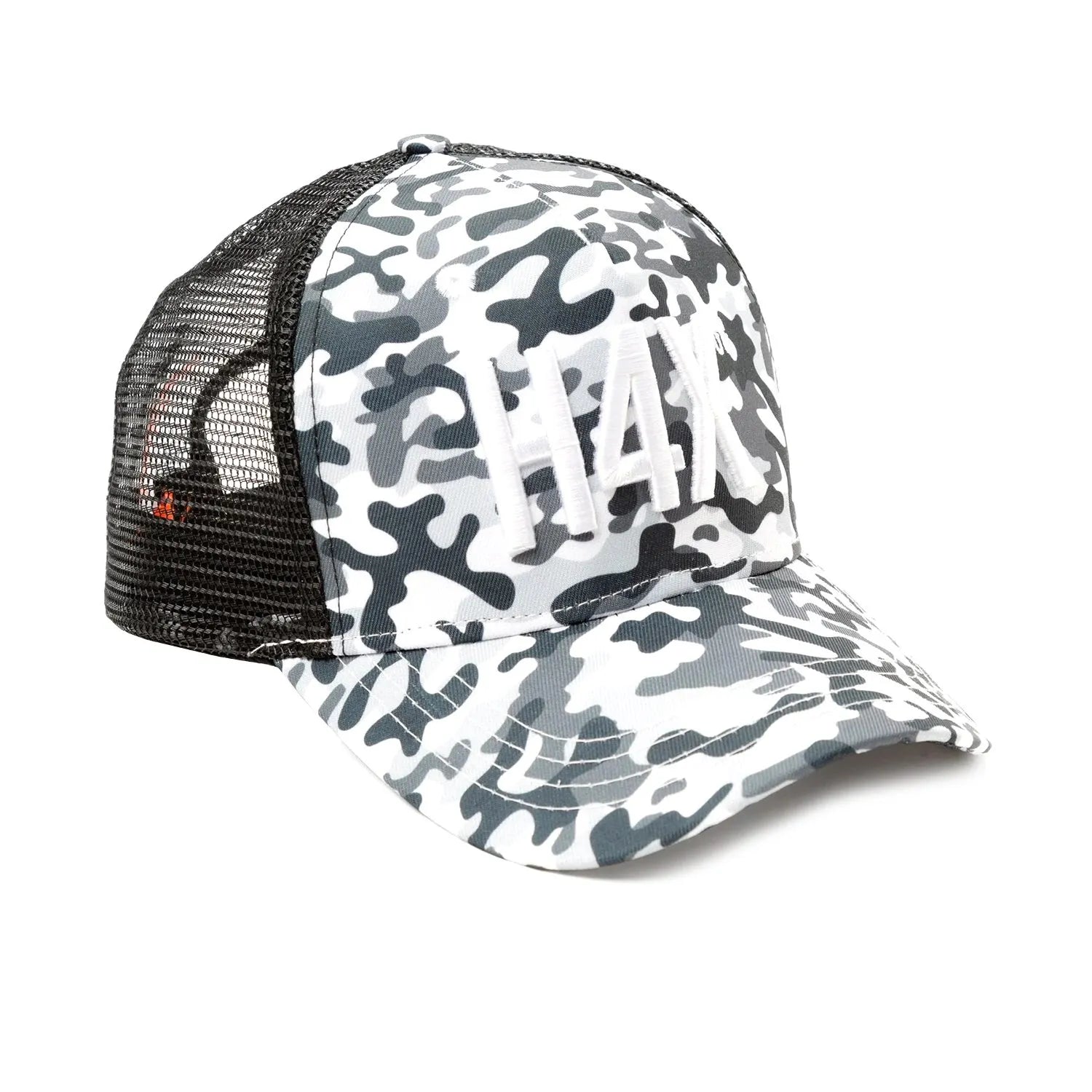 H4X Snapback Camo Blanc