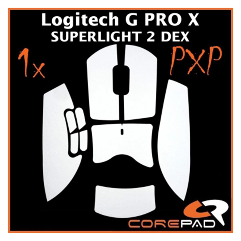 Corepad Grips PXP Logitech G PRO X SUPERLIGHT 2 DEX Blanc