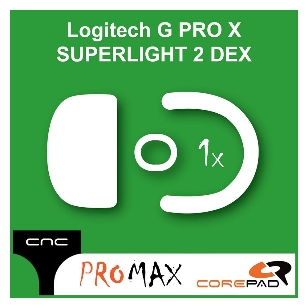 Corepad Patins Teflon PRO MAX Logitech G PRO X SUPERLIGHT 2 DEX