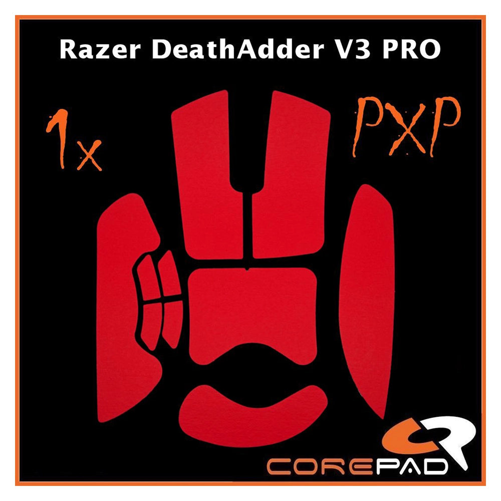 Corepad Grips PXP Razer DeathAdder V3 Pro / DeathAdder V3 Red