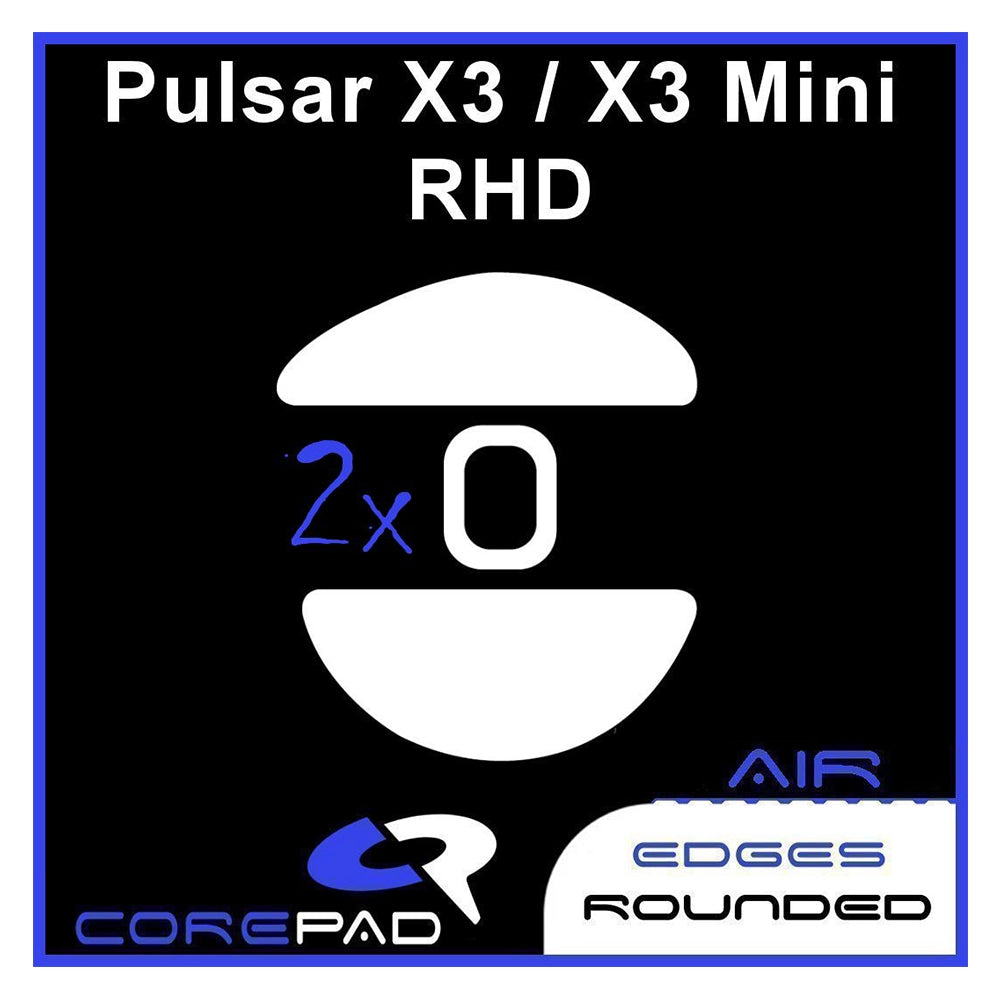 Corepad Skates Teflon AIR Pulsar X3 RHD / X3 Mini RHD