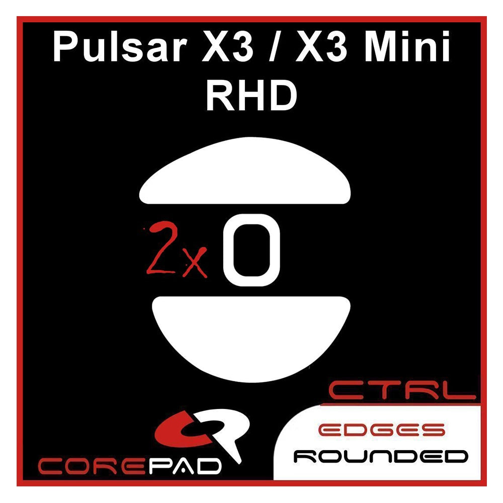 Corepad Patins Teflon CTRL Pulsar X3 RHD / X3 Mini RHD