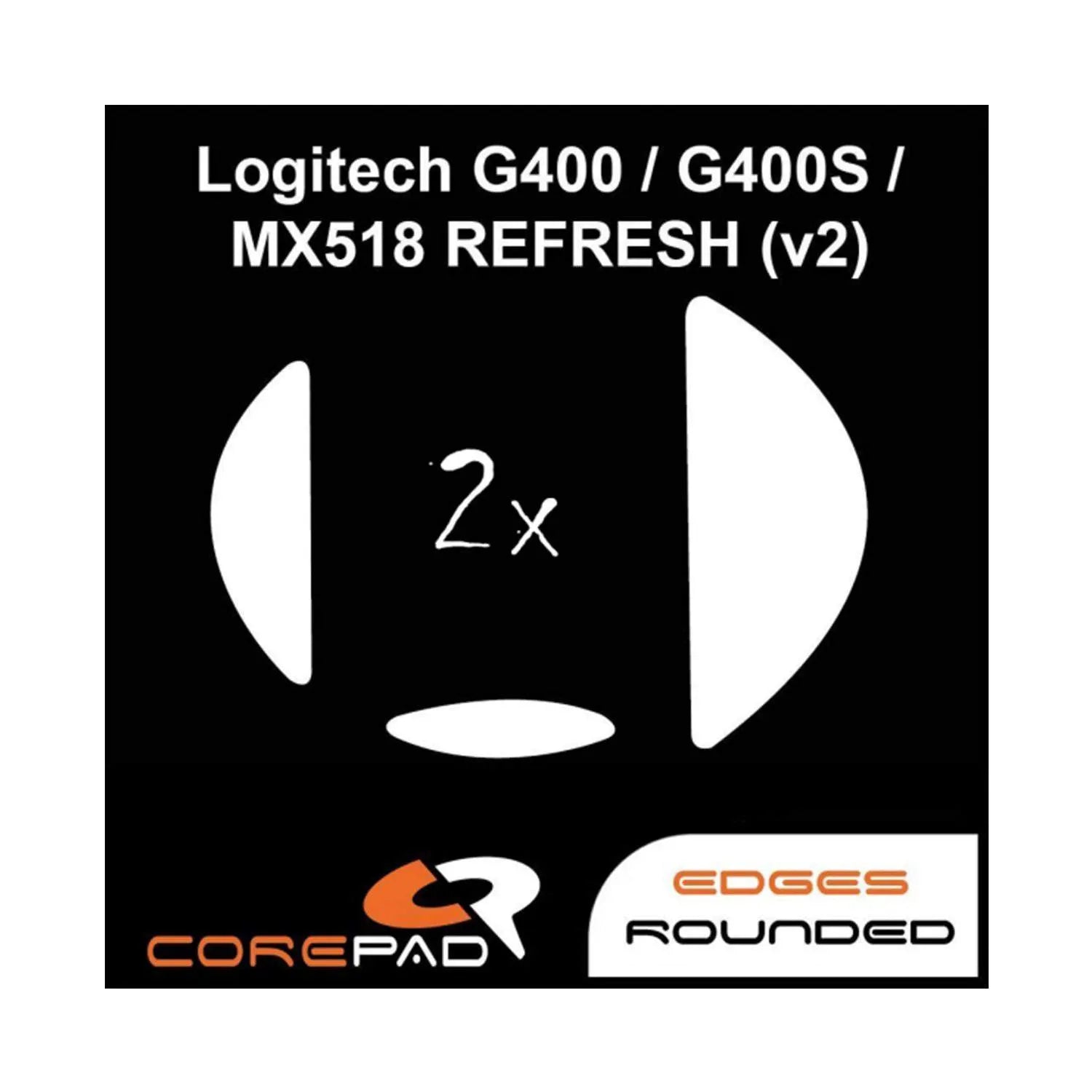 Corepad Patins Teflon PRO Logitech G400 / G400S / MX518 REFRESH v2