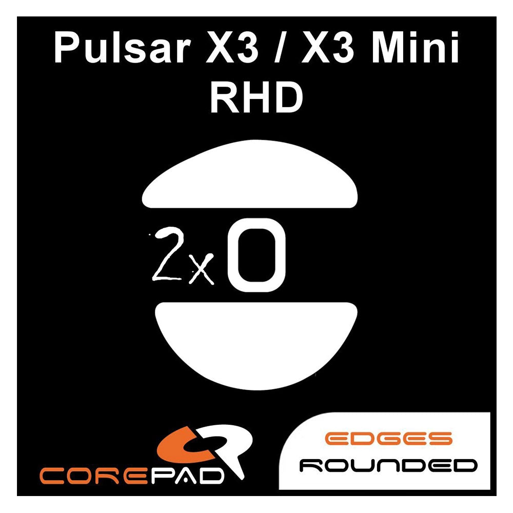Corepad Patins Teflon PRO Pulsar X3 RHD / X3 Mini RHD