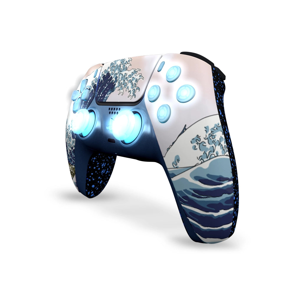 Draw My Pad PS5 Paddles Kanagawa Leds