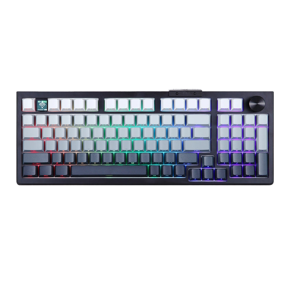 Darmoshark TOP98 RGB Wireless ANSI US Triple Black [White Switch]