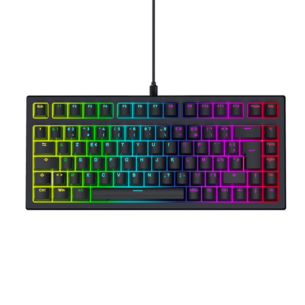 Designed By GG Red Blade 75 Edition QMK ISO FR Black
