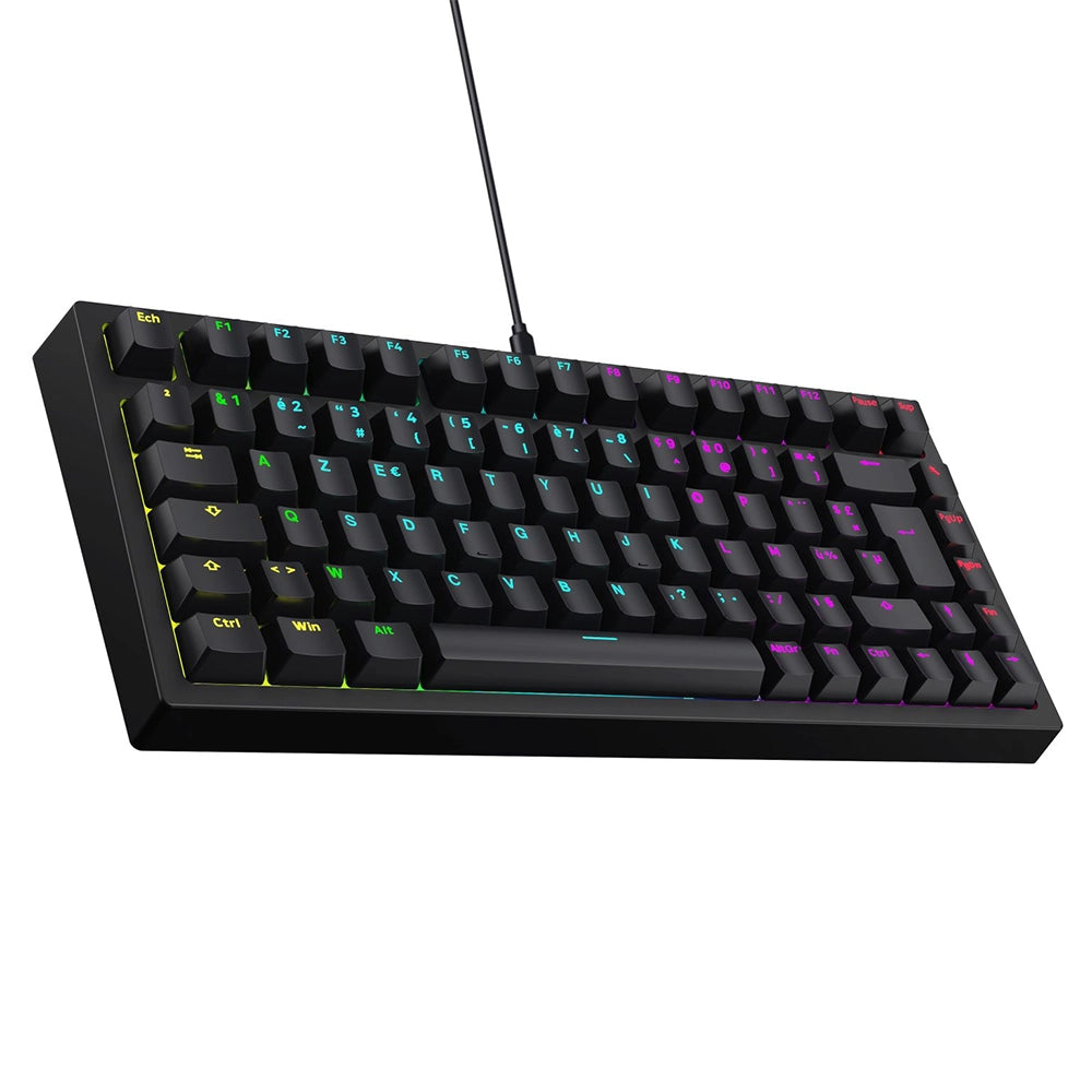 Designed By GG Red Blade 75 Edition QMK ISO FR Black
