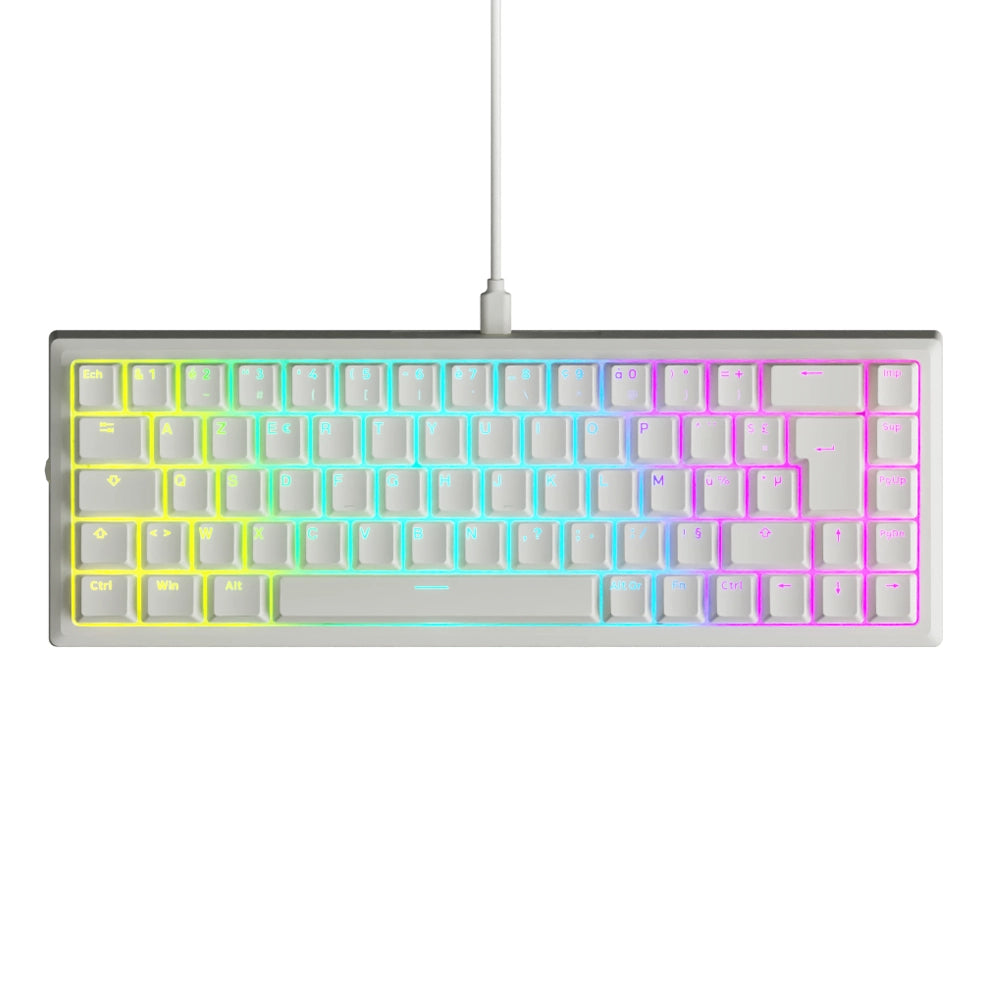 Designed By GG Dark Mage Edition QMK ISO FR Blanc