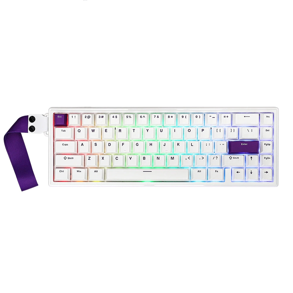 Epomaker HE68 ANSI US White/Purple