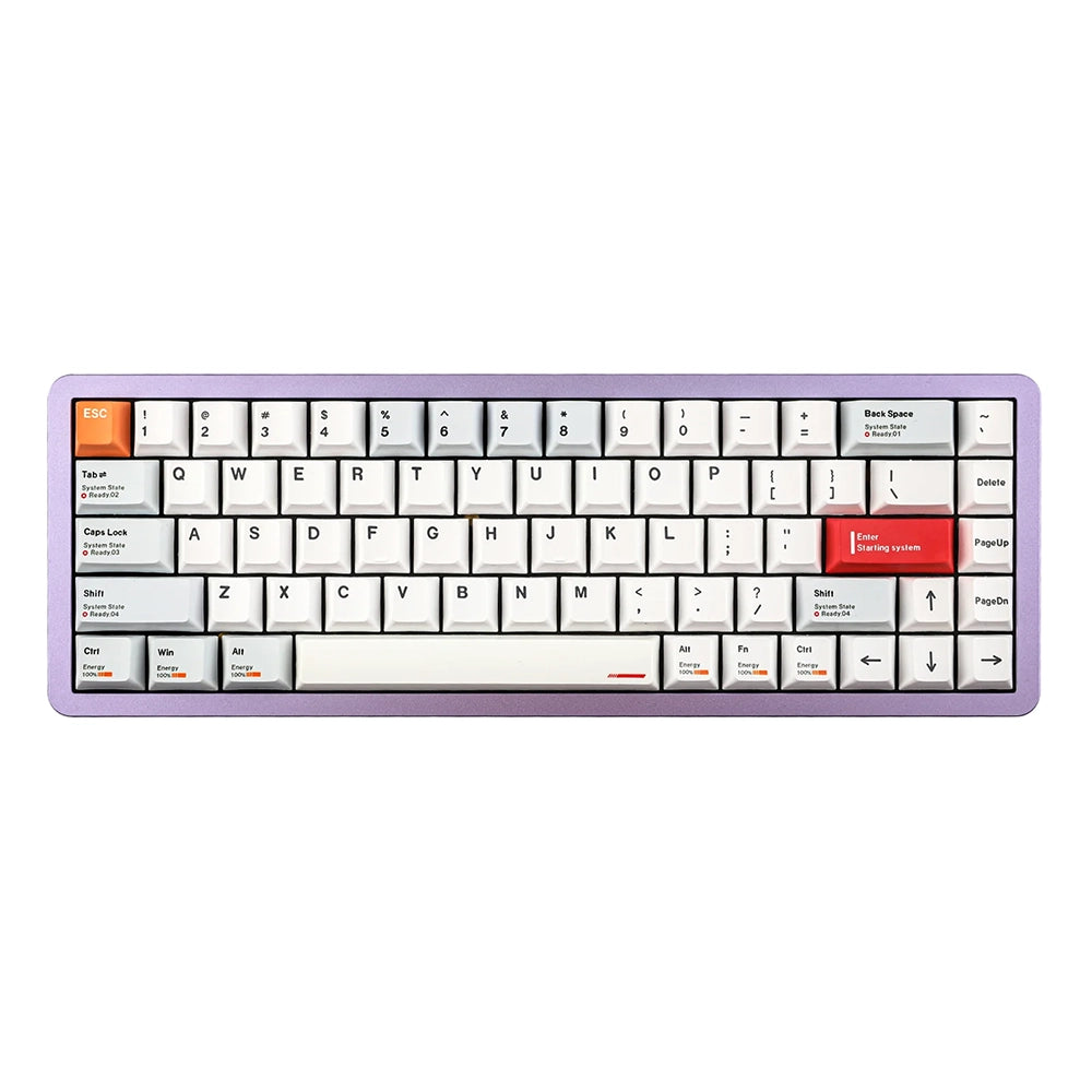 Epomaker Everglide AE68 Magnetic ANSI US Blanc/Violet