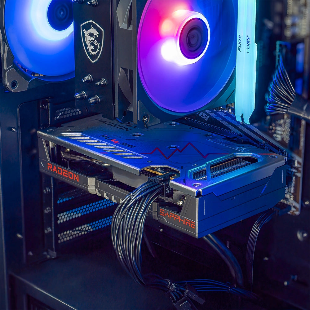 FlowUp Silver - AMD RX 9060XT 8GB - AMD Ryzen 5 5600 - 16GB DDR4 - SSD 1TB