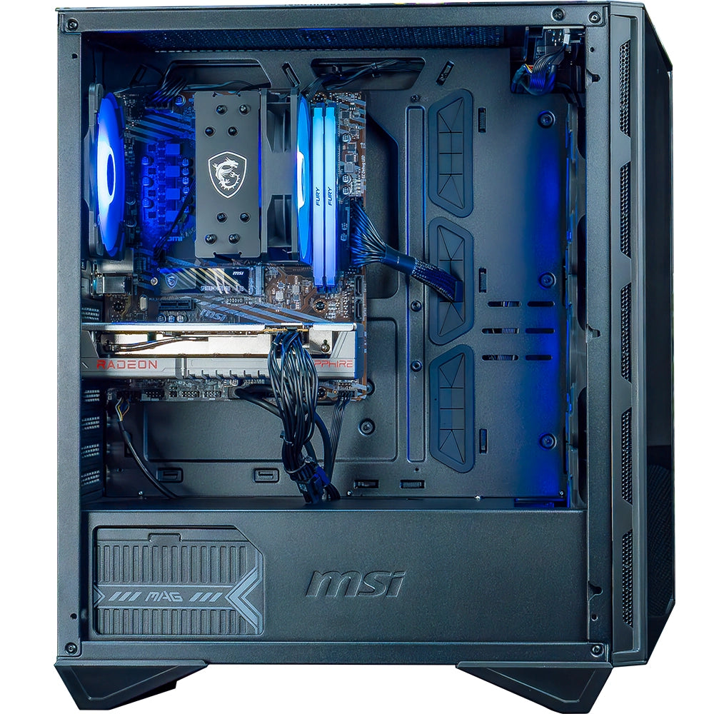 FlowUp Silver - AMD RX 9060XT 8GB - AMD Ryzen 5 5600 - 16GB DDR4 - SSD 1TB